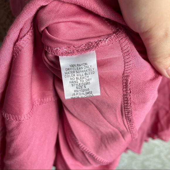 5/$30 Entro Ruffled Shark Bite Hem Sleeveless Mini Dress - Picture 4 of 5